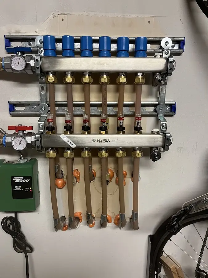 Plumber performing Gas Line Installation at a residential property in Hickory